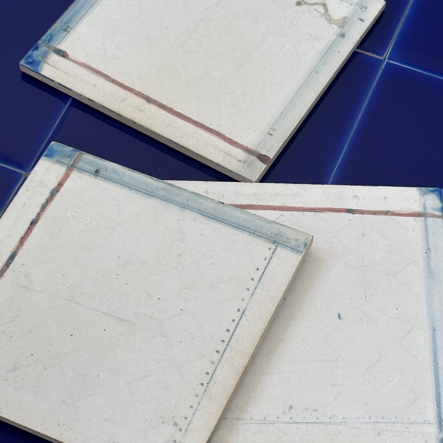 100角タイル イナス100【INAX】 デッドストック限定品 B-3(ブルー)|廃盤品