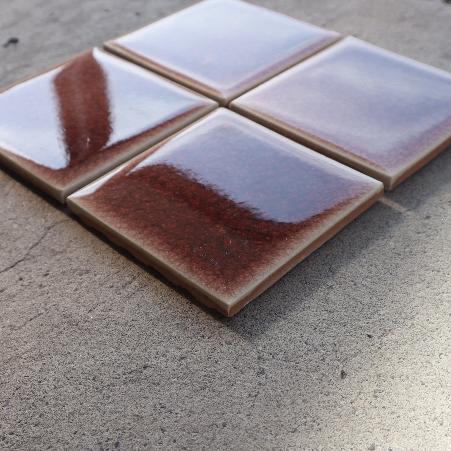 磁器質タイル 100角タイル 貫入入り タイ製デッドストックタイル