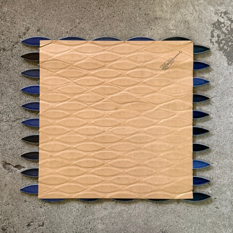 ペスカード モザイクタイル【名古屋モザイク工業】PES-25 藍色・紺色 デッドストックタイル