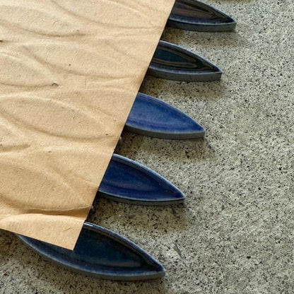 ペスカード モザイクタイル【名古屋モザイク工業】PES-25 藍色・紺色 デッドストックタイル