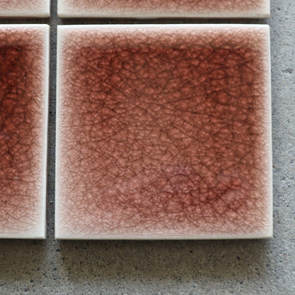 磁器質タイル 100角タイル 貫入入り タイ製デッドストックタイル