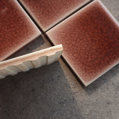 磁器質タイル 100角タイル 貫入入り タイ製デッドストックタイル