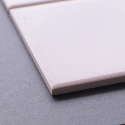 半磁器タイル 100角タイル 平【TOTO】内装壁タイル イベル （少し濃いめピンク）AA10#23｜廃盤品