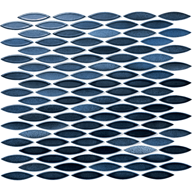 ペスカード モザイクタイル【名古屋モザイク工業】PES-25 藍色・紺色 デッドストックタイル